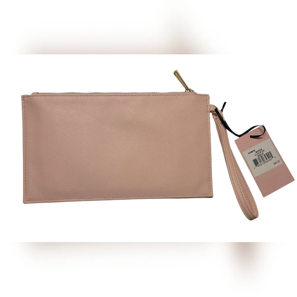 Juicy Couture Macaroon All Out of Love Pink Wristlet Pouch Wallet Bag - New